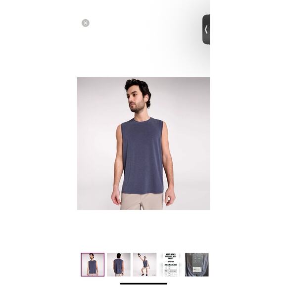 VRST Mens ICON TANK TOP -Slate Heather - Size SMALL - NWT Msrp $34 - Picture 1 of 4